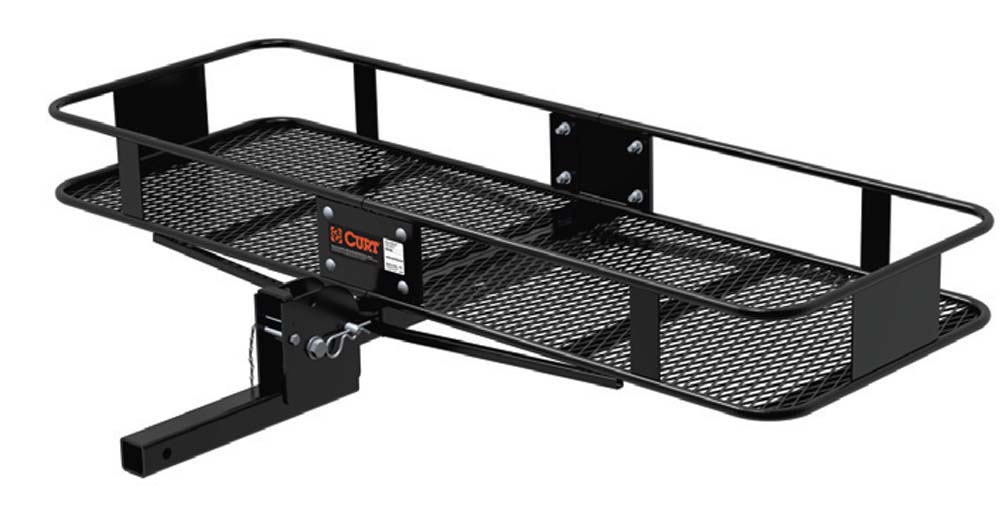 rv rear bumper storage rack