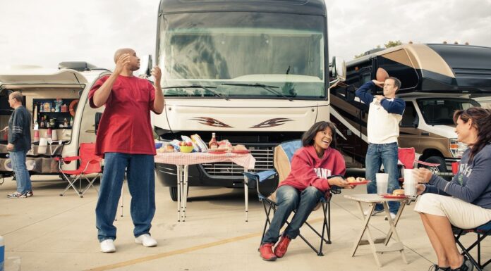 RV Tailgating is a popular North American activity! Photo courtesy Go RVing