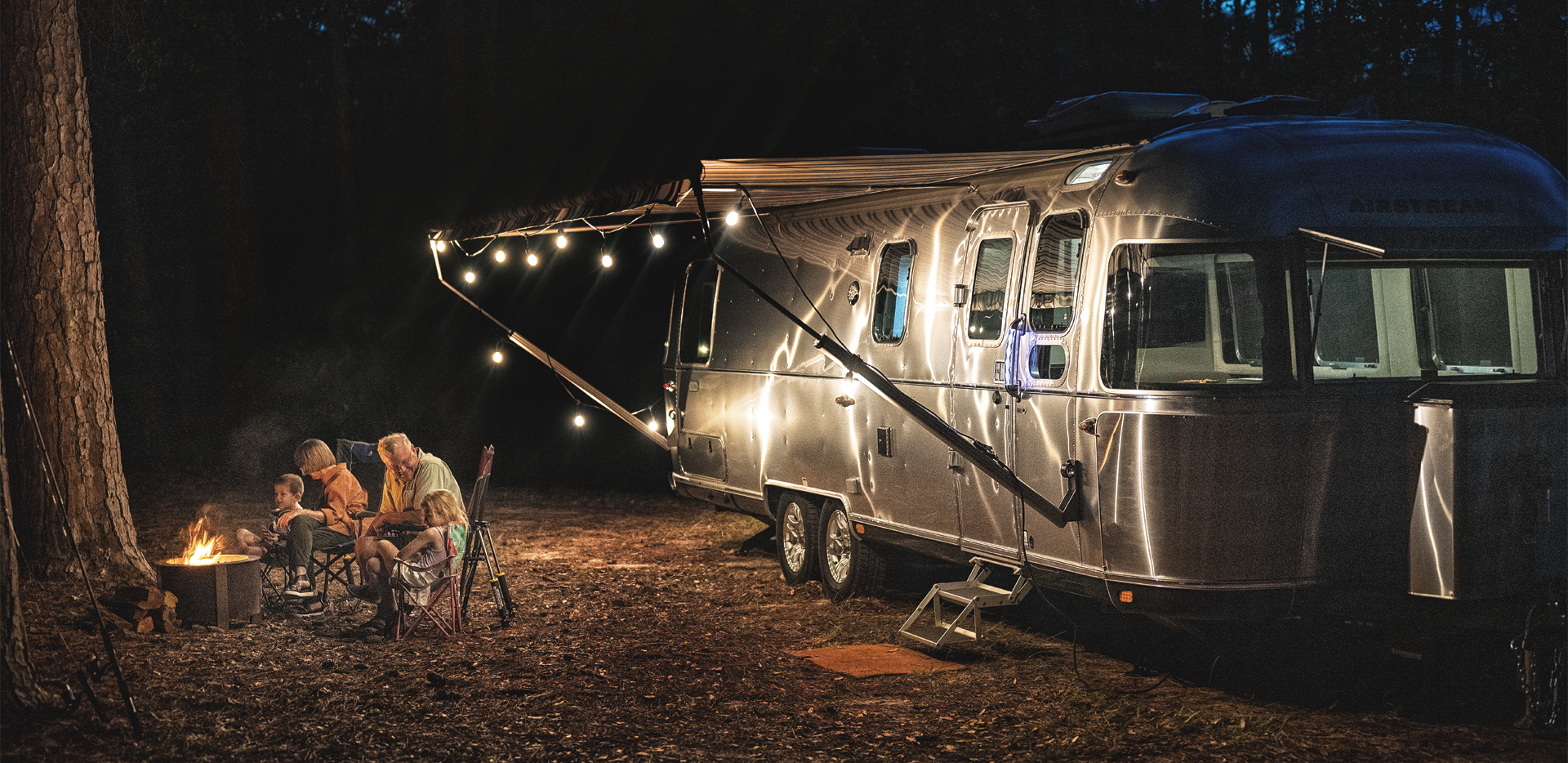 Airstream Classic night view