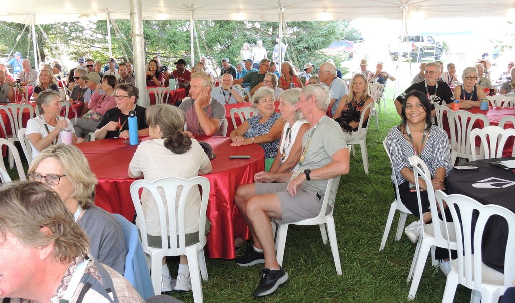 Roadtrek Rally guests enjoyed an evening of gourmet campground BBQ and musical entertainment.