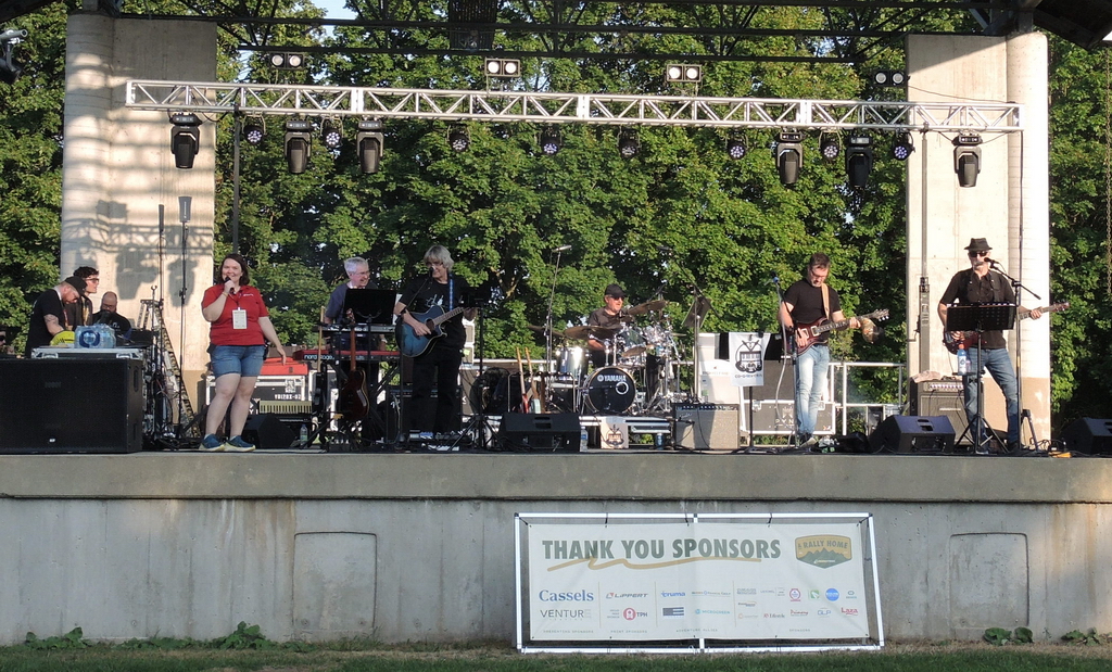 The local band Coalescence provided an eclectic mix of ro0ck, R&B, blues, and jazz that had rally attendees dancing the night away!