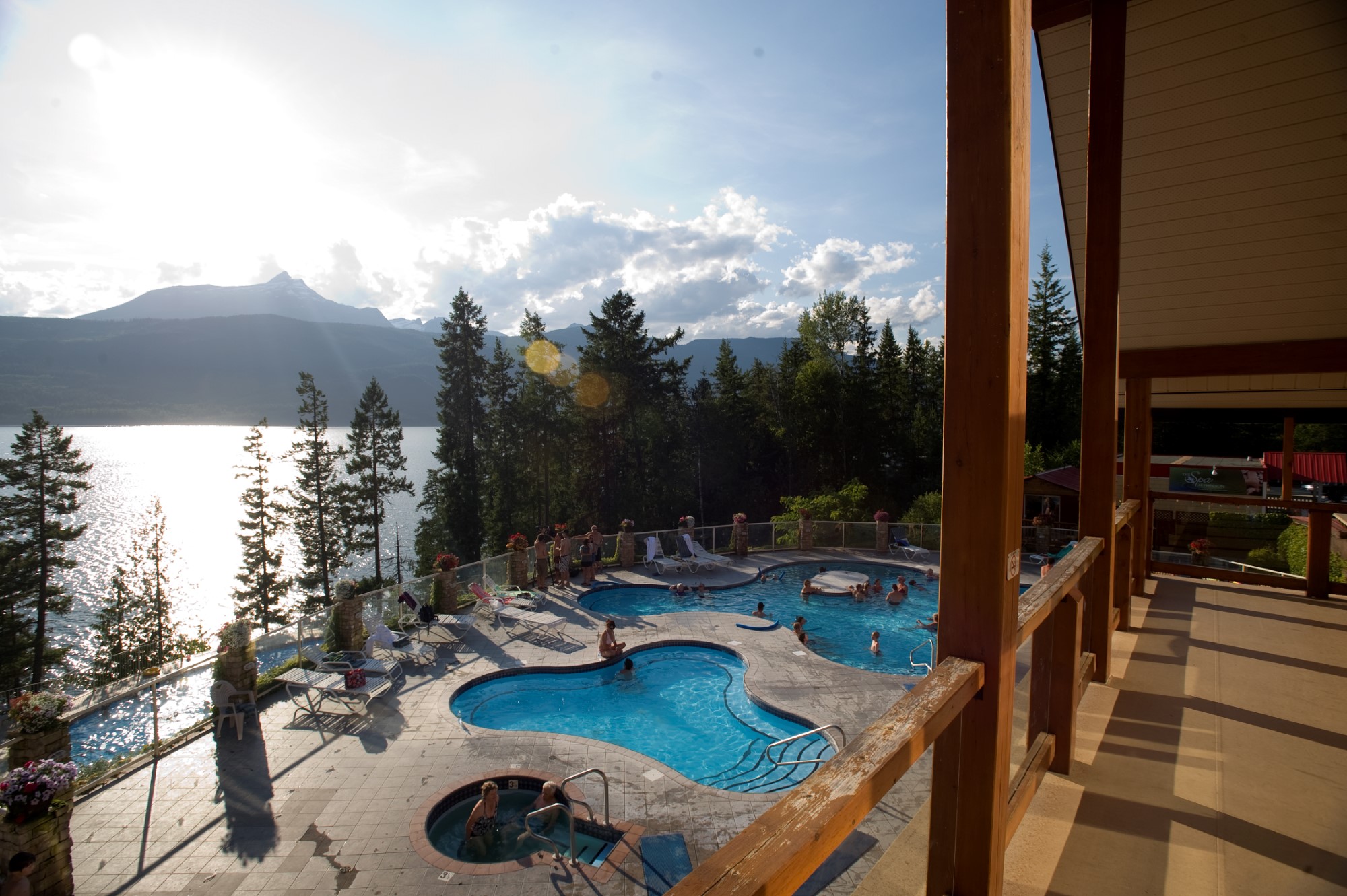 Halcyon Hot Springs near Nakusp. Photo: Destination BC, Dave Heath