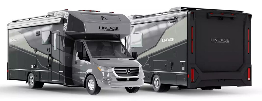 Grand Design RV Lineage class C motorhome, in Midnight Sage