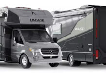 Grand Design RV Lineage class C motorhome, in Midnight Sage