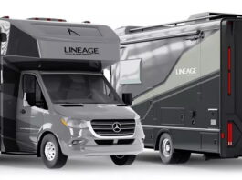 Grand Design RV Lineage class C motorhome, in Midnight Sage