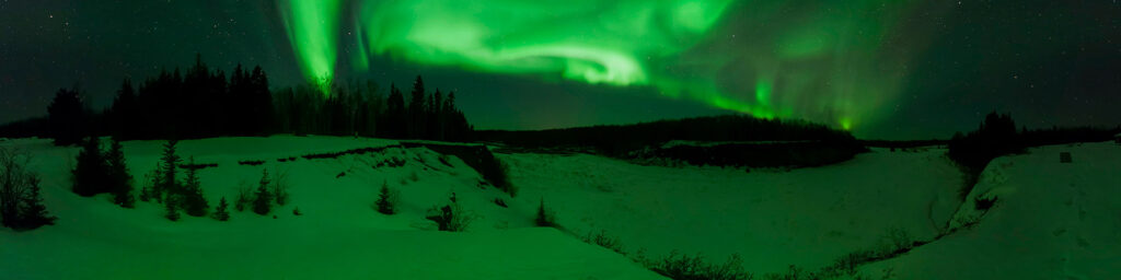 Salt River Panorama, in Wood Buffalo National Park. Photo by John D. McKinnon, courtesy Parks Canada.