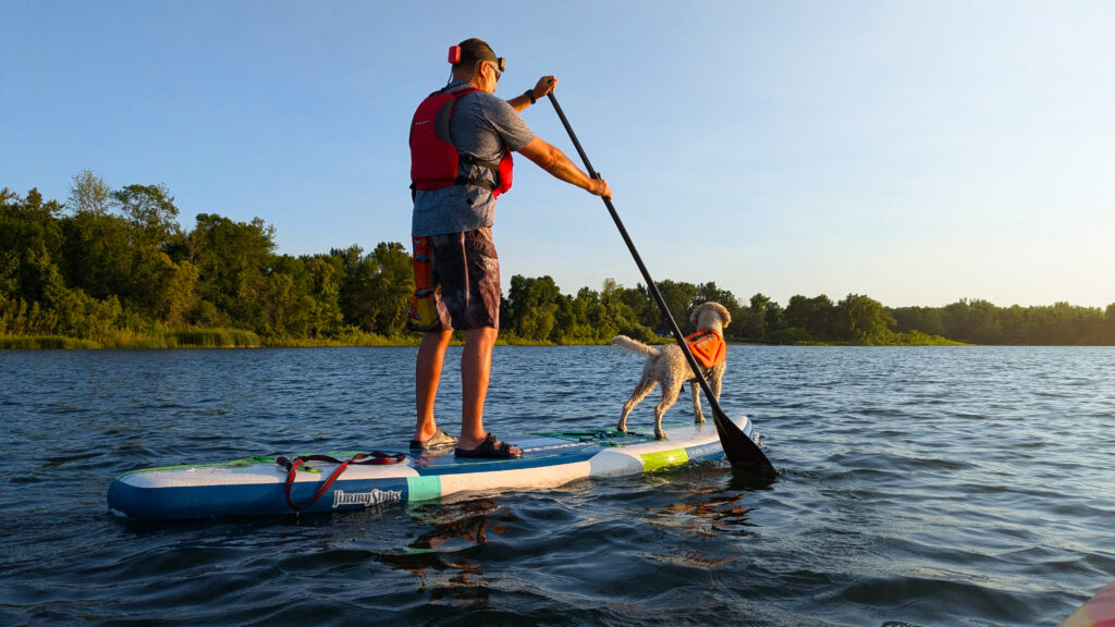 Ben & Jax on the St. Lawrence River - photo by Cheryl Coles