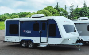 Citation Reward travel trailer from General Coach Canada - in blue