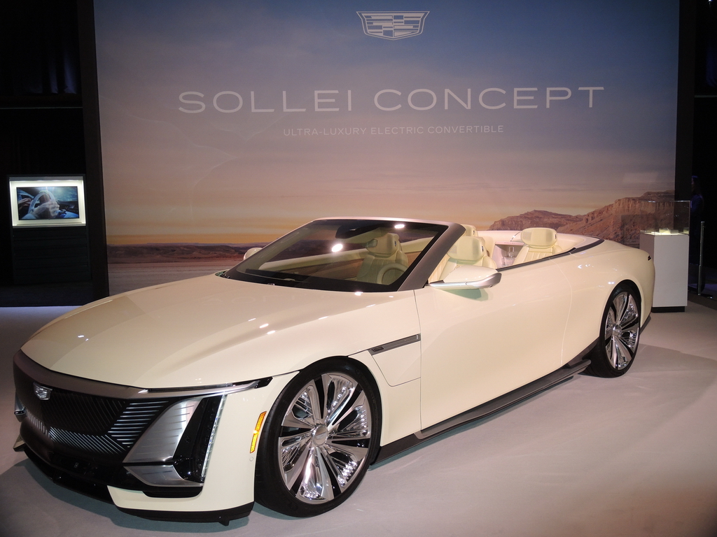 The Cadillac Sollei concept car, on display in the Auto Exotica exhibit at the Canadian International Auto Show.