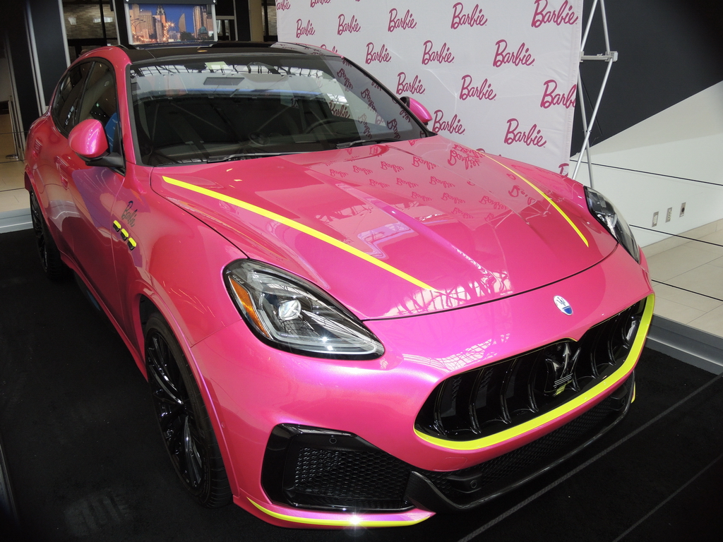 Barbi has come a long way - check out this Maserati at the Canadian International AutoShow in Toronto.