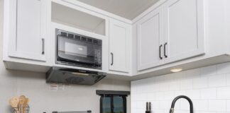 Revive backsplash in Subway White will rejuvenate your RV galley