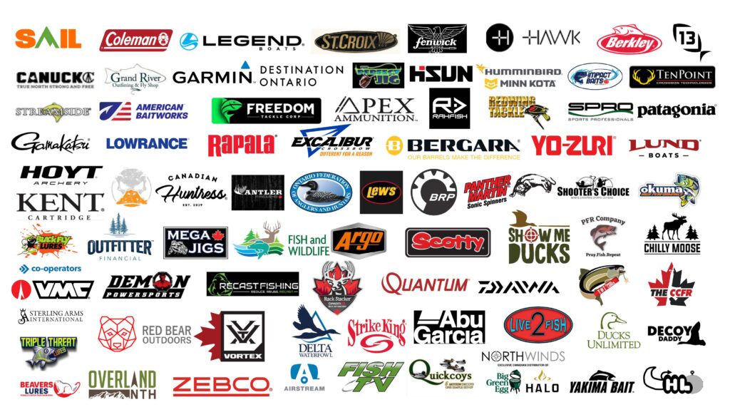 Exhibitors at the Toronto Sportsmen's Show, March 13 - 16, 2025 at International Centre.